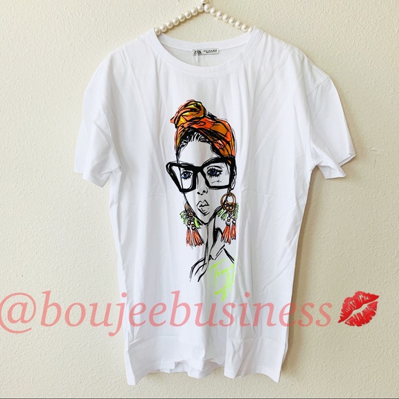 ZARA Front Print Shirt - Picture 4 of 8